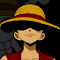 One Piece- Monkey D. Luffy (1920x1080) Black:海贼王路飞黑色主题插件